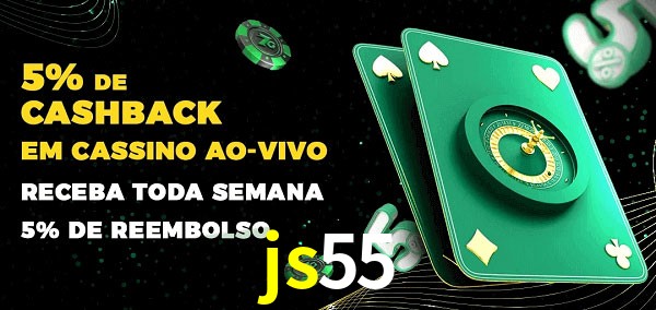 Promoções do cassino ao Vivo js55